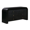 Hump 6 Drawer Black Dresser Model: TOV-B44098