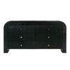 Hump 6 Drawer Black Dresser Model: TOV-B44098