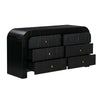 Hump 6 Drawer Black Dresser Model: TOV-B44098