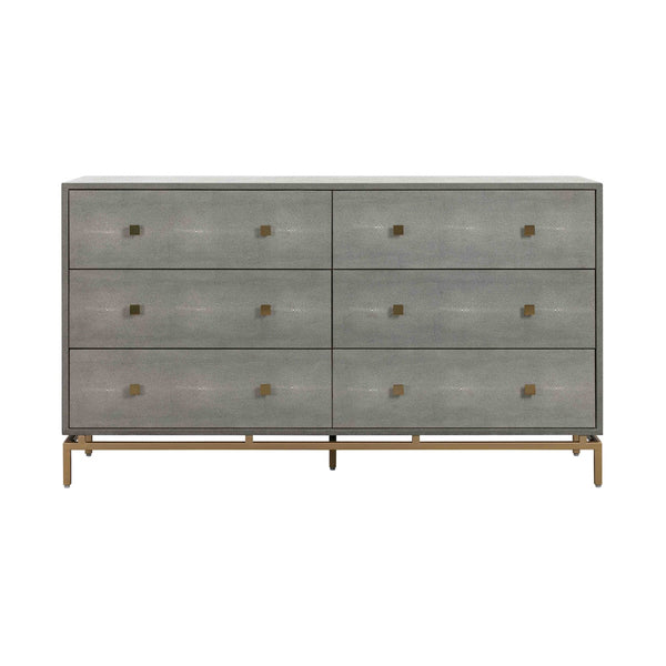 Pesce Shagreen 6 Drawer Dresser Model: TOV-B44147