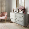 Pesce Shagreen 6 Drawer Dresser Model: TOV-B44147