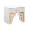 Suzie Cream & Rattan Nightstand Model: TOV-B54203