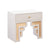 Suzie Cream & Rattan Nightstand Model: TOV-B54203