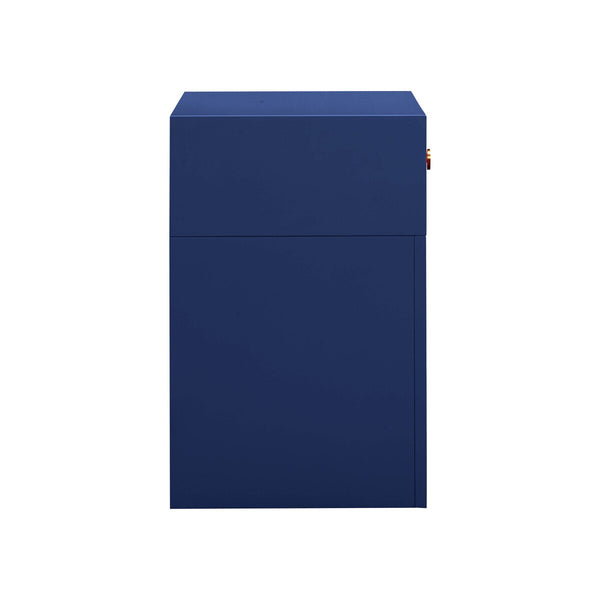 Suzie Navy & Rattan Nightstand Model: TOV-B54204