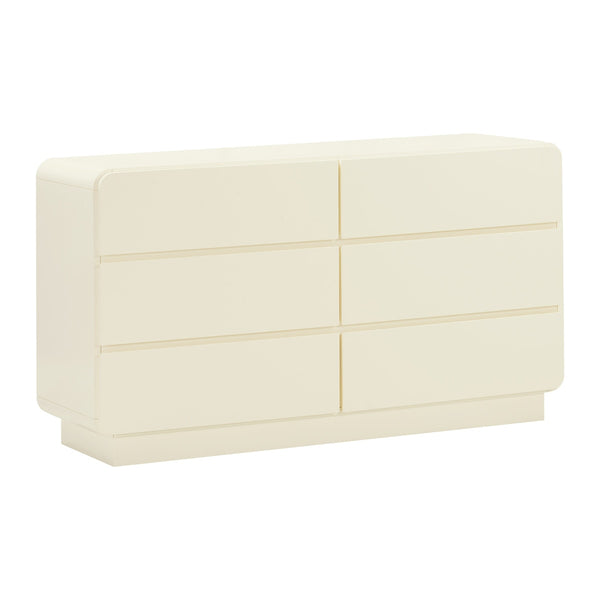 Sagura Cream 6-Drawer Dresser Model: TOV-B54230