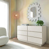 Sagura Cream 6-Drawer Dresser Model: TOV-B54230