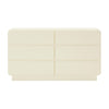 Sagura Cream 6-Drawer Dresser Model: TOV-B54230