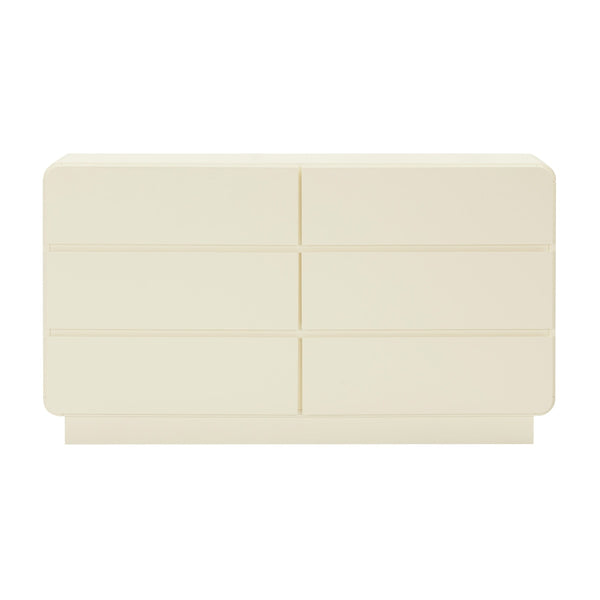 Sagura Cream 6-Drawer Dresser Model: TOV-B54230