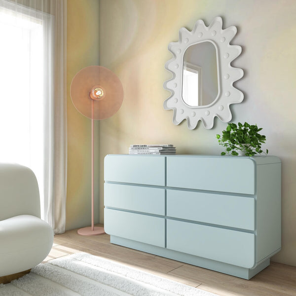 Sagura Blue 6-Drawer Dresser Model: TOV-B54231
