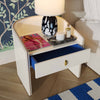 Collins Cream Lacquer Nightstand Model: TOV-B54249