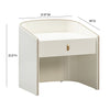 Collins Cream Lacquer Nightstand Model: TOV-B54249