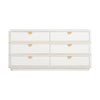 Julieta Cream 6 Drawer Dresser Model: TOV-B54252