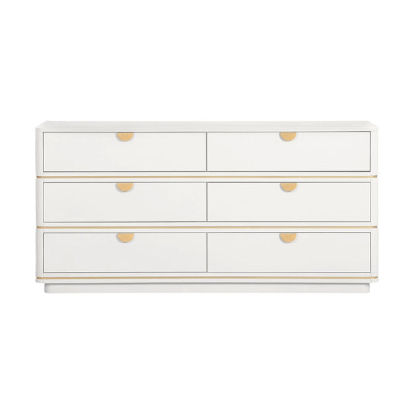 Julieta Cream 6 Drawer Dresser Model: TOV-B54252