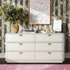 Julieta Cream 6 Drawer Dresser Model: TOV-B54252