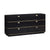 Julieta Black 6 Drawer Dresser Model: TOV-B54253