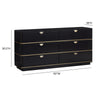 Julieta Black 6 Drawer Dresser Model: TOV-B54253
