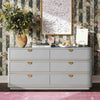 Julieta Grey 6 Drawer Dresser Model: TOV-B54254