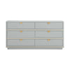Julieta Grey 6 Drawer Dresser Model: TOV-B54254