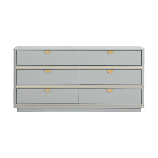 Julieta Grey 6 Drawer Dresser Model: TOV-B54254