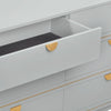 Julieta Grey 6 Drawer Dresser Model: TOV-B54254