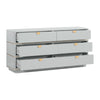 Julieta Grey 6 Drawer Dresser Model: TOV-B54254
