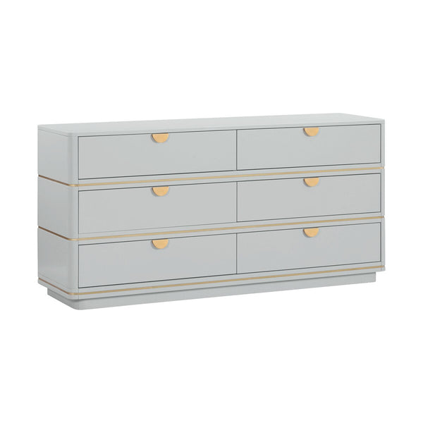 Julieta Grey 6 Drawer Dresser Model: TOV-B54254