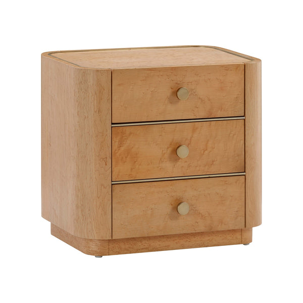 Abigail Natural Birdseye Maple Nightstand Model: TOV-B54255