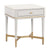Julieta Cream Nightstand Model: TOV-B54257