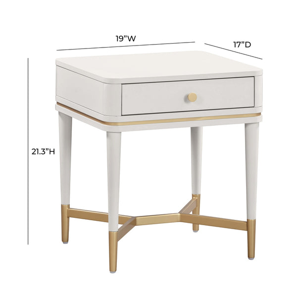 Julieta Cream Nightstand Model: TOV-B54257