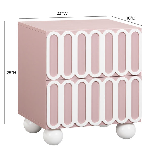 Tori Motif Mauve Nightstand Model: TOV-B54320