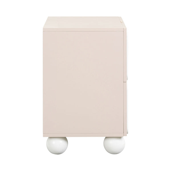 Tori Motif Taupe Nightstand Model: TOV-B54321