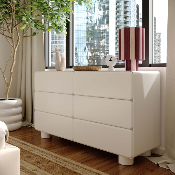 Tammy White 6-Drawer Dresser Model: TOV-B54341