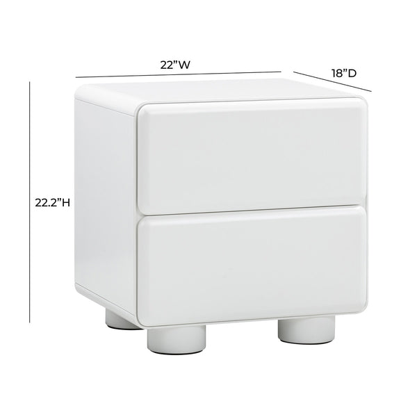 Tammy White Nightstand Model: TOV-B54342