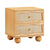 Grappa Natural Wood & Rattan Wavy Nightstand Model: TOV-B54344