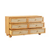 Grappa Natural Wood & Rattan Wavy Dresser Model: TOV-B54345