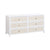 Patty White Rattan 6 Drawer Dresser Model: TOV-B54354