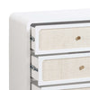 Patty White Rattan 6 Drawer Dresser Model: TOV-B54354