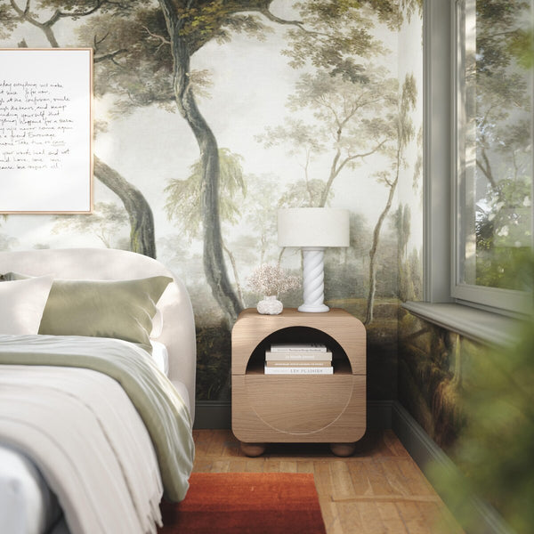 Moonrise Natural Ash Nightstand Model: TOV-B54376