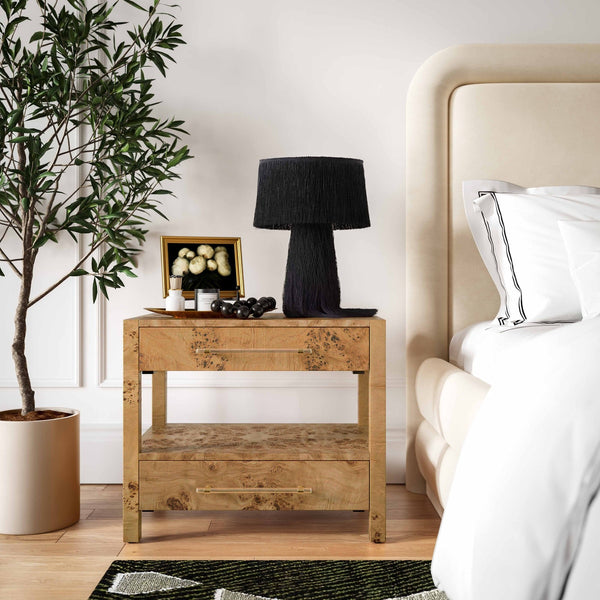 Brandyss Honey Burl Nightstand Model: TOV-B54387