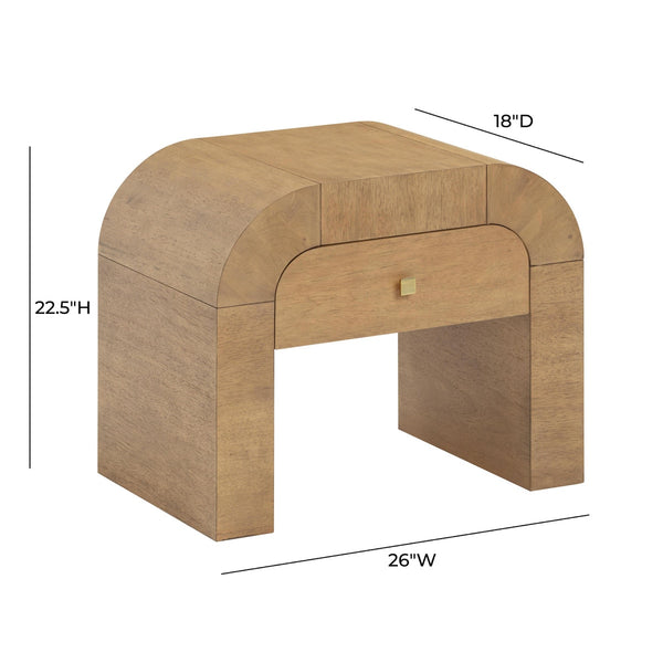 Hump Natural Nightstand Model: TOV-B54397