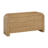 Hump 6 Drawer Natural Dresser Model: TOV-B54398