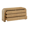 Hump 6 Drawer Natural Dresser Model: TOV-B54398