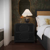 Tina Black Rattan Nightstand Model: TOV-B54406