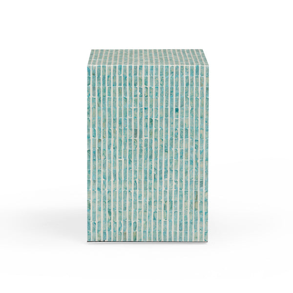 Derry Blue Capiz Shell Nightstand Model: TOV-B54432