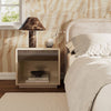 Martha Taupe Mirrored Nightstand Model: TOV-B54440