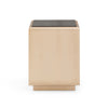 Martha Taupe Mirrored Nightstand Model: TOV-B54440
