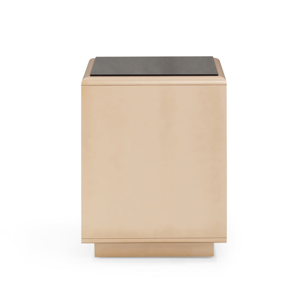 Martha Taupe Mirrored Nightstand Model: TOV-B54440