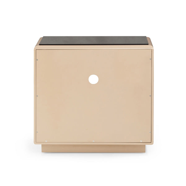 Martha Taupe Mirrored Nightstand Model: TOV-B54440