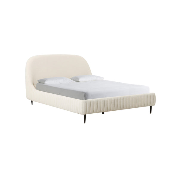 Denise Cream Boucle Bed in Queen Model: TOV-B68690