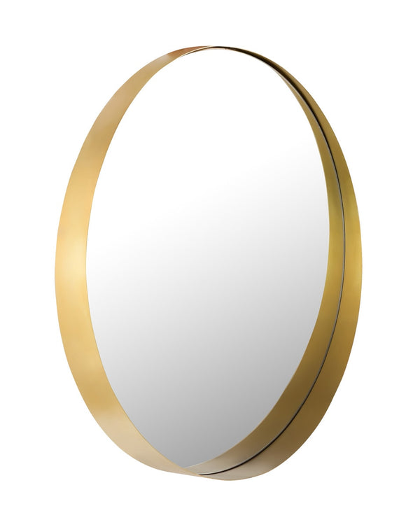 Rella Brass 23" Round Wall Mirror Model: TOV-C18215